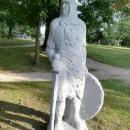 Sculpture in Wagrowiec (lake) (rycerz)