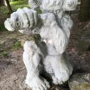 Sculpture in Wagrowiec (lake) (faun)