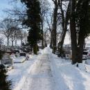 Łekno cmentarz zimą - panoramio